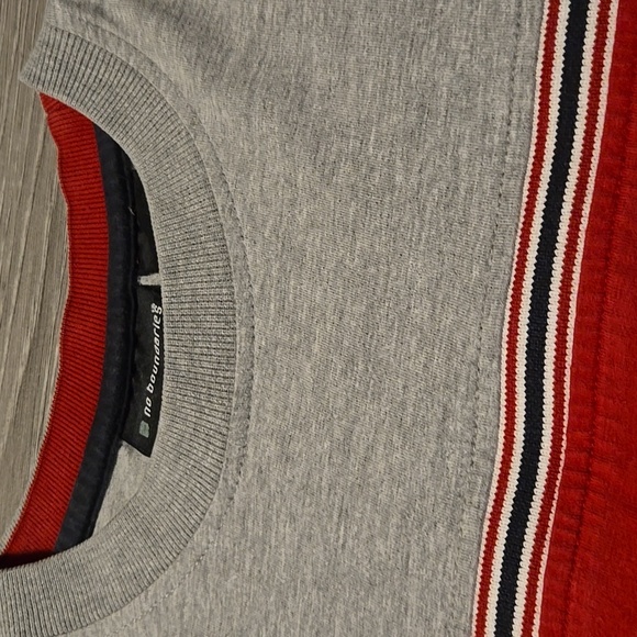 Vintage No Boundaries Elastic Striped T-Shirt (M) - Picture 3 of 6